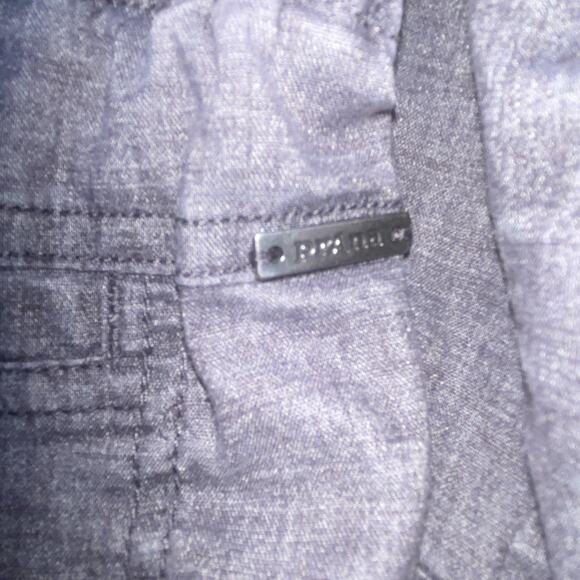 Prana Mantra Women's Gray Hemp Cotton Jogger Pants Large Elastic Waist Comfort - Picture 5 of 8